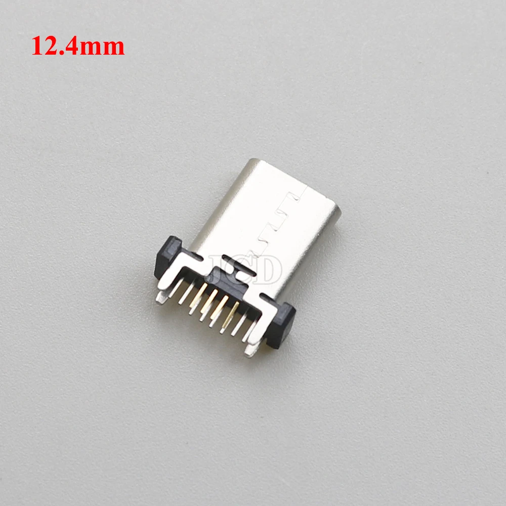 2 Stück USB Typ-C Buchse 16-Pin 16P Vertikal 180 Grad H=9,3/10/10,5/12,4/13,1/13,7/15/17,5mm Typ-C USB-Anschluss – Detail 6