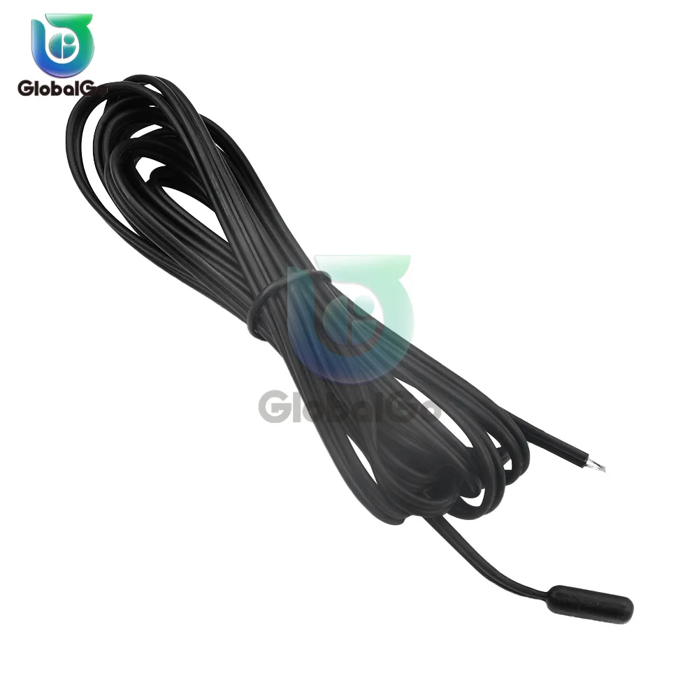 1m 100cm w1209 w1401 waterproof ntc 10k 1% 3950 thermistor accuracy temperature sensor wire cable probe fixed mounting hole 1m NTC 10K B3435 Temperature Probe Temperature Controller Sensor Rubber Head