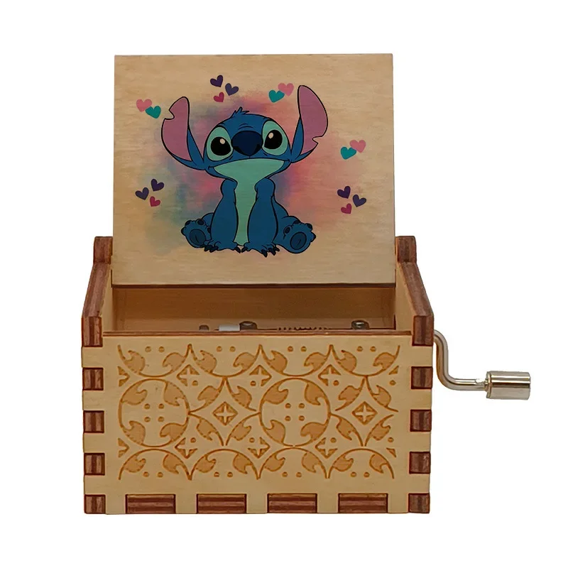Disney girls Princess Wooden Carved Ice and Snow Music Box Home Decoration Vintage Music Box Gift Beautiful Carved Musical Gadge 5