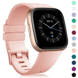 Soft Silicone Waterproof Sport Wristband Replacement (Pink)