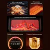 Household Heater Portable 3D Dynamic Simulation Flame Fireplace Heater Low Noise Energy-saving Timed for Winter Home Bedoom Use 3