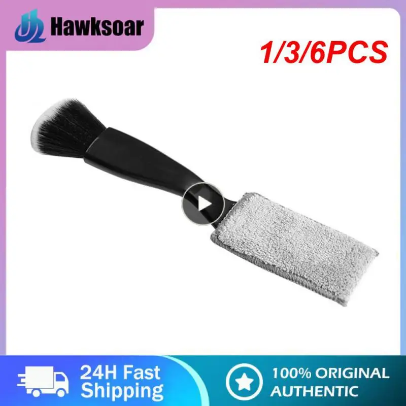 

1/3/6PCS Car Cleaning Tools Air Conditioning Air Outlet Cleaning Dust Removal Soft Brush Multifunctional Auto Interior Cleaning