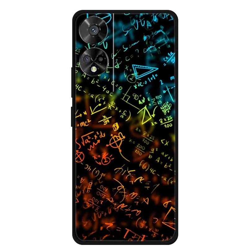 Lovely TPU Soft Silicone Painted Cat Phone Back Cover - 6.78  Coque