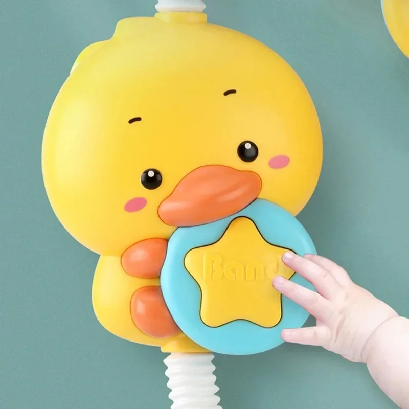 New Bathing Toy Baby Water Game Duck Model Faucet Shower Electric Sprinkler Swimming Bathroom Baby Toy 3