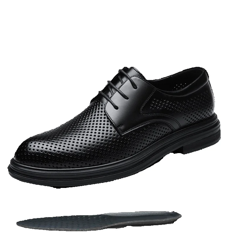 European Warm Series Men's Leather Autumn Winter 6CM Business Formal British Style Height Increase 8CM Wedding Shoes_vogvips.com