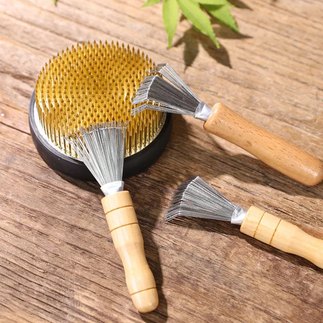 Japán Ikebana Kenzan Pin Tisztítás Rake Szerkesztés Hulabge Világi Kockázati Kiegészítés Város Eszköz - Image 4