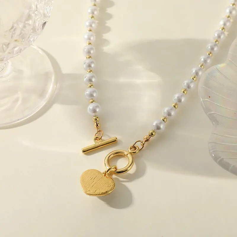 1pcs Gold-color Necklace Ladies Light Luxury Wind Super  display picture 3