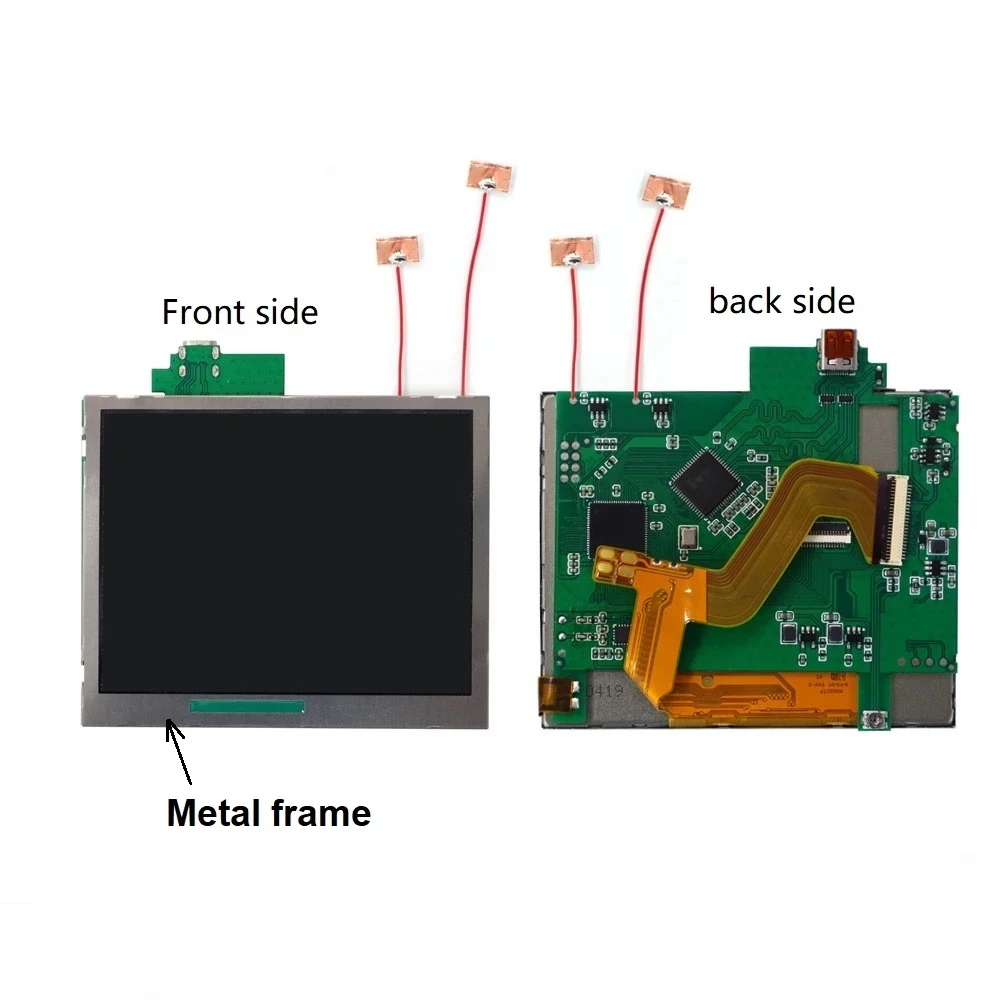 720P GBA HDMI-Compatible Backlight Retro Pixel GANi LCD Screen Kit TFT Backlight Brightness GBA LCD With Housing Shell