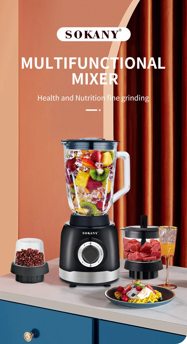 3-in-1 Blender And Food Processor Combo For Shakes And Smoothies - Ice Smoothies  Maker, Mixer Blender/chopper/grinder With To-go Cup - Easy To Clean And  Convenient - Temu Australia
