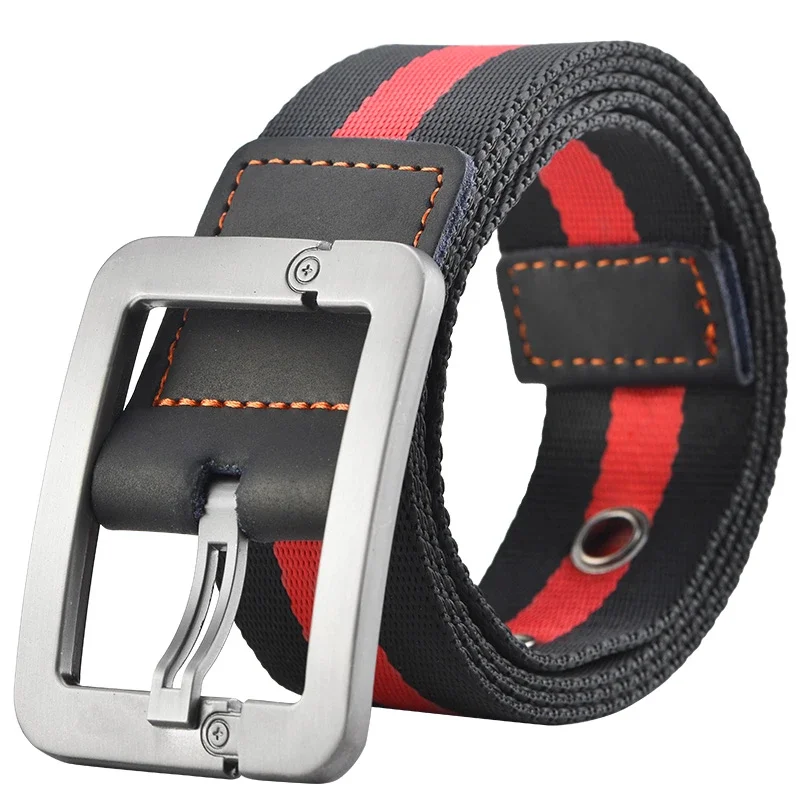 Nadel schnalle Leinwand Gürtel Männer lässig koreanischen gewebten Gürtel Student Jugend verlängerte Jeans Gürtel Outdoor-Gürtel – Detail 7