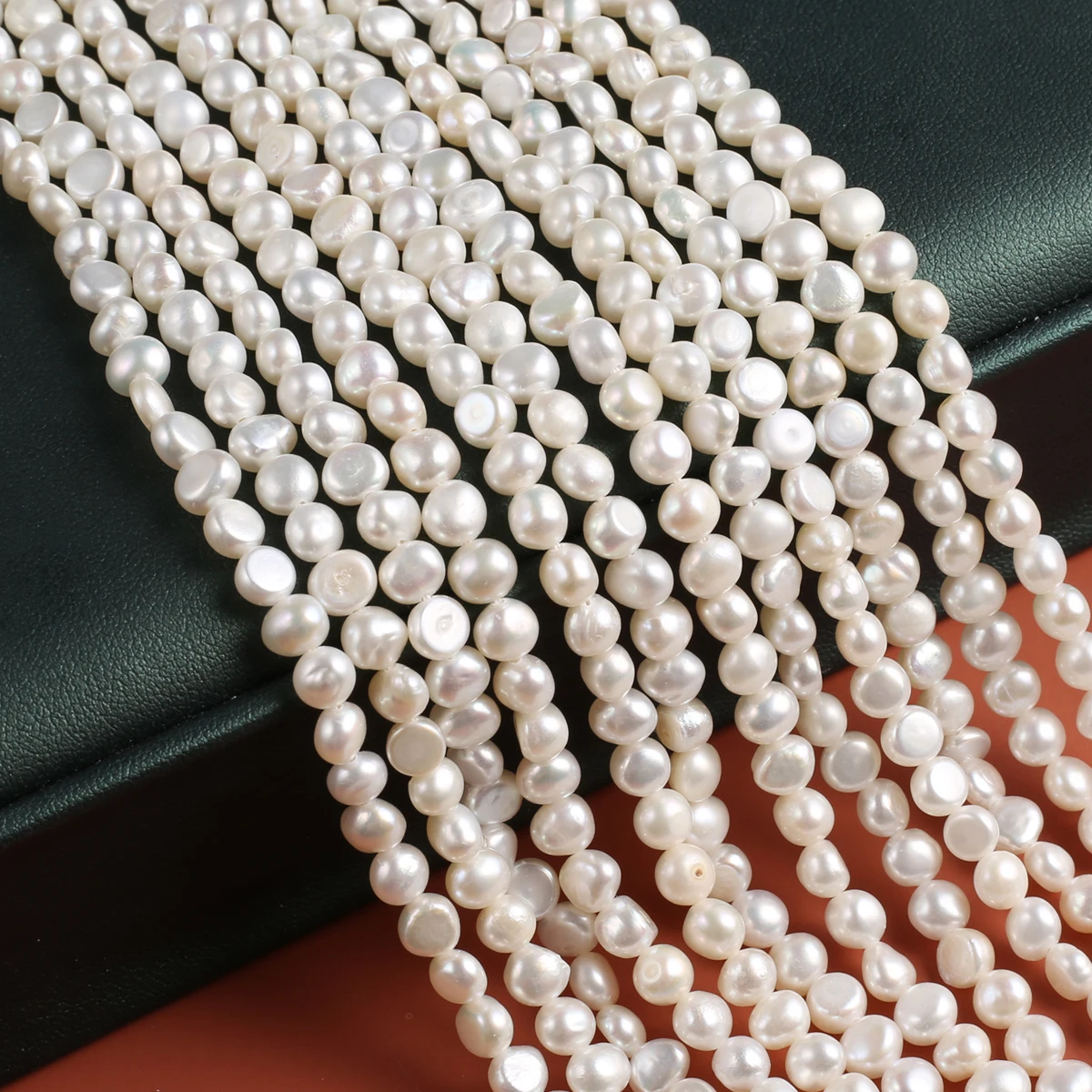 Natural Pearl Two-Sided Light Beads Exquisite Shape Elegant Appearance For DIY Jewelry Making Handmade Bracelet Necklace