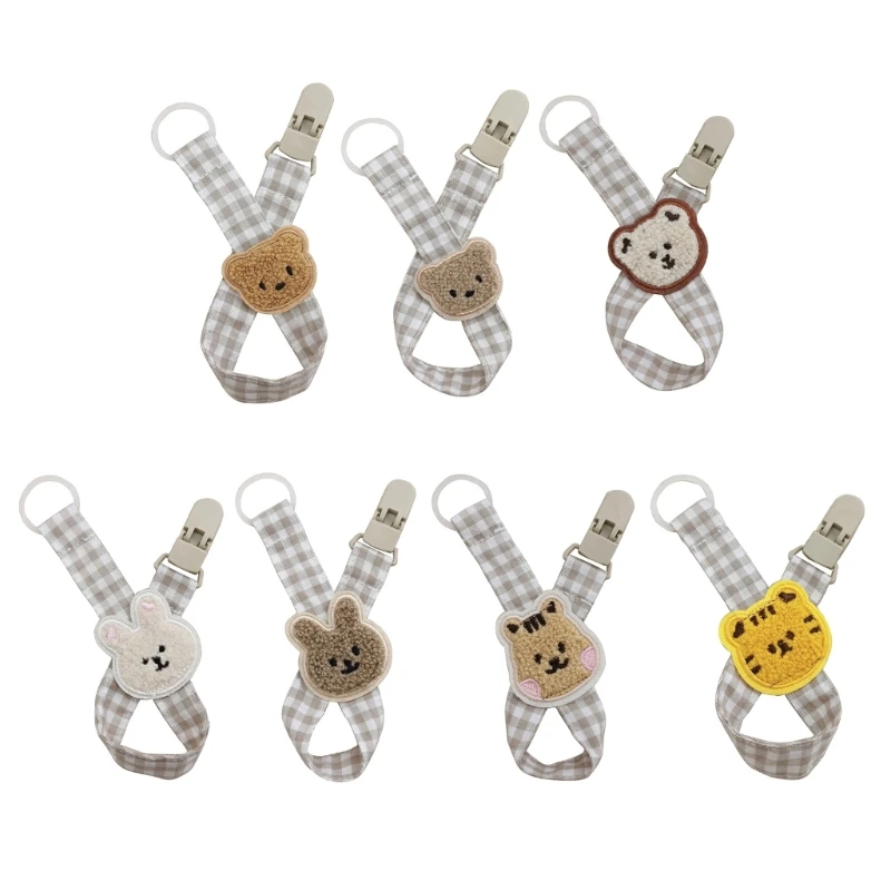 

Cartoon Bear Rabbit Nipple Chains Safe Pacifier Clip Chain for Infants Gift