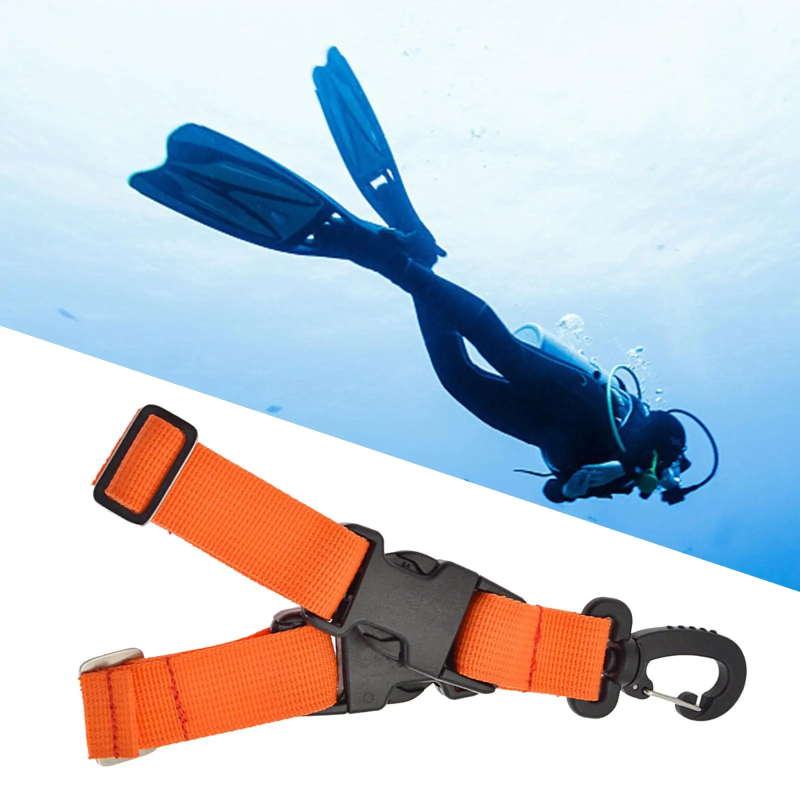 Diving Fin Keeper Strap Quick Release Buckles Swim Flippers Buckles Accessories