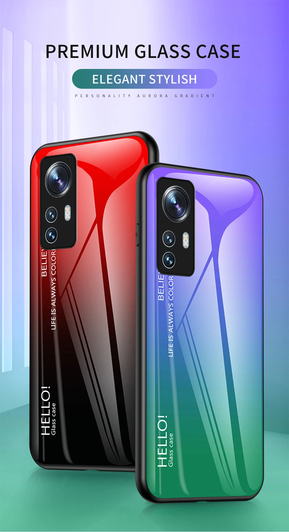 Mi 11 Lite Custodia DECLAREYAO Cover rigida in vetro per Xiaomi Mi 12 12X 11X 10 Ultra 9T 10T 11T 12S Pro Custodia in silicone Ultra Sli_voghion.com