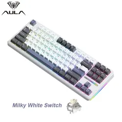 Enhanced Wireless RGB Mechanical Keyboard with PBT Gasket and Silent Typing Experience - Milk Switch (Star Trek MW)