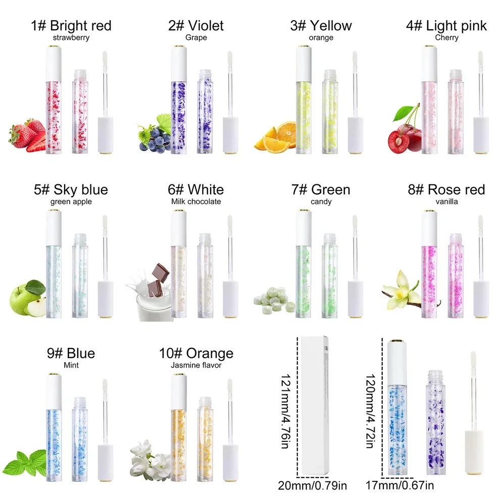 10 Piece Clear Lip Gloss Private Label Cosmetics Colorful Tube Lipgloss  Pigment Nutritious Moisturizer Lip Oil Wholesale Bulk - AliExpress