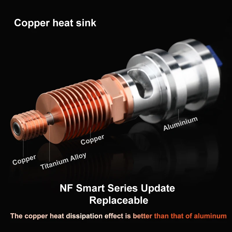 Impressora Todo Metal Nf-smart Atualização V2.0 J-cabeça Hotend 175 mm Kit Extrusora para v6 Ender Prusa Mk3 dg Mellow3d Peças de - Imagem 5