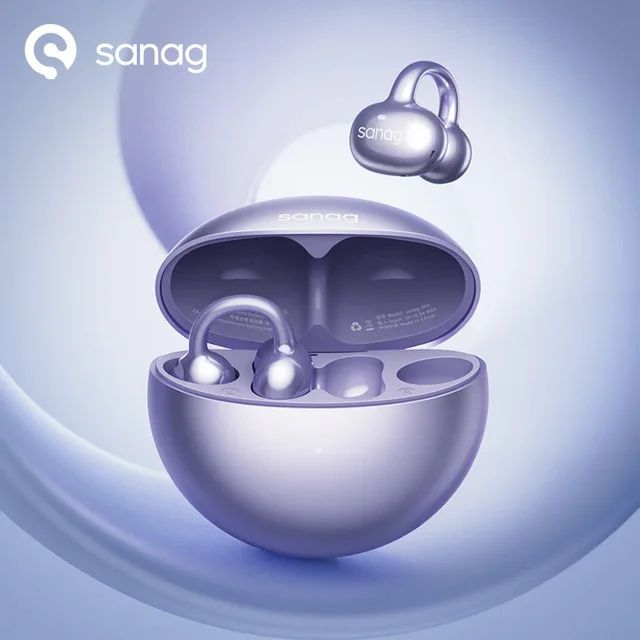 Sanag S6S Free Clip Open Ear Earphone 3D