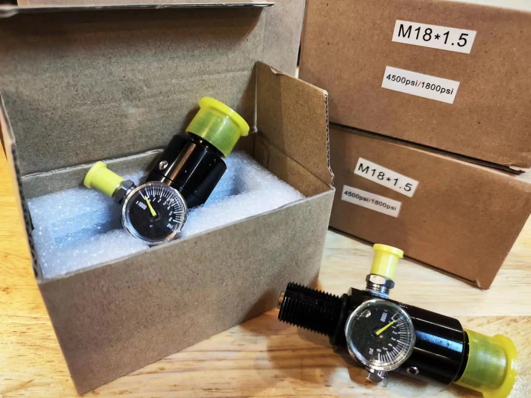 CO2 Regulator Valve 5/8-18UNF or M18*1.5 4500psi High Tank Cylinder Diving Aquarium Plant