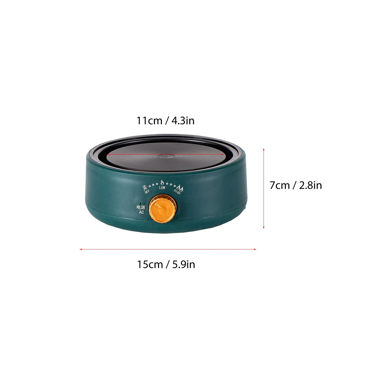 Electric Tea Stove, Multifunctional Mini Anti-Dry Burning,  ABS Construction, Fast Heating Hot Plate for Office Home Use CN 220 6