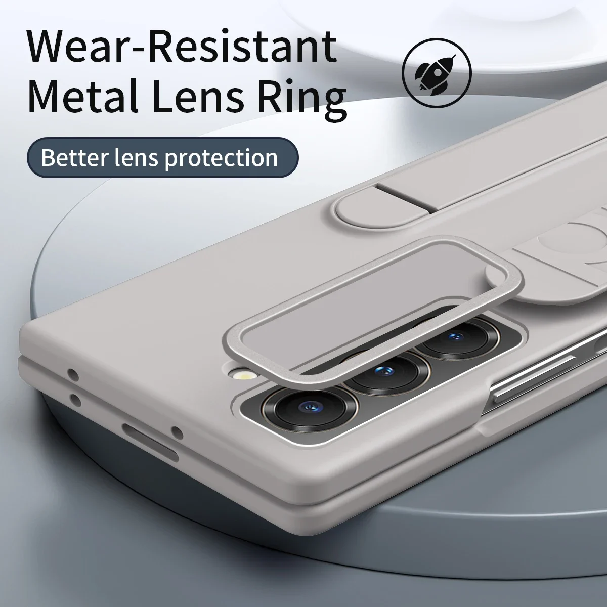 Ultra Thin Matte Retractable Wrist Strap Bracket Cover