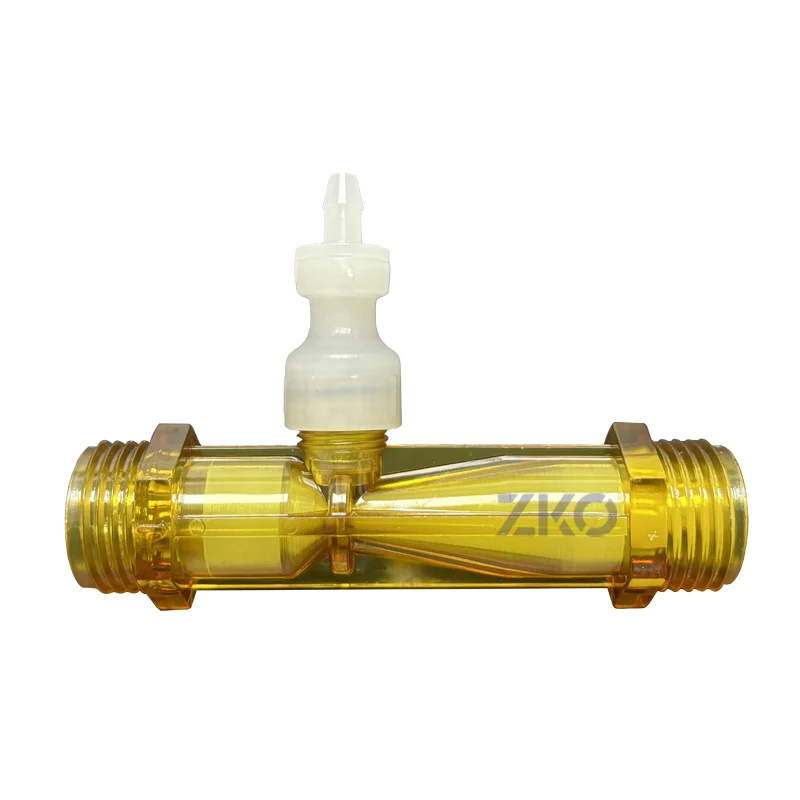 1/2" Ozone water mixer PVDF venturi Water treatment injector with valve Ozone proof PVDF material Mixing Gas Liquid for Spa