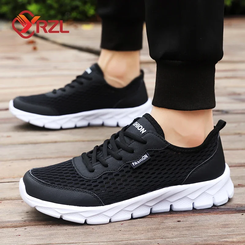 YRZL Summer Men's Sneakers High Quality Breathable Casual