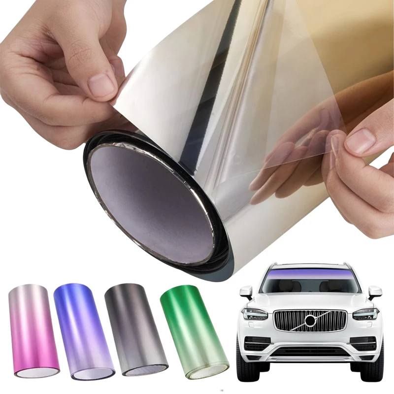 

Colorful Gradient Car Windscreen Solar Film UV Protection Window Sun Shade Tinted Stickers Auto Styling PET Films 20cmx150cm