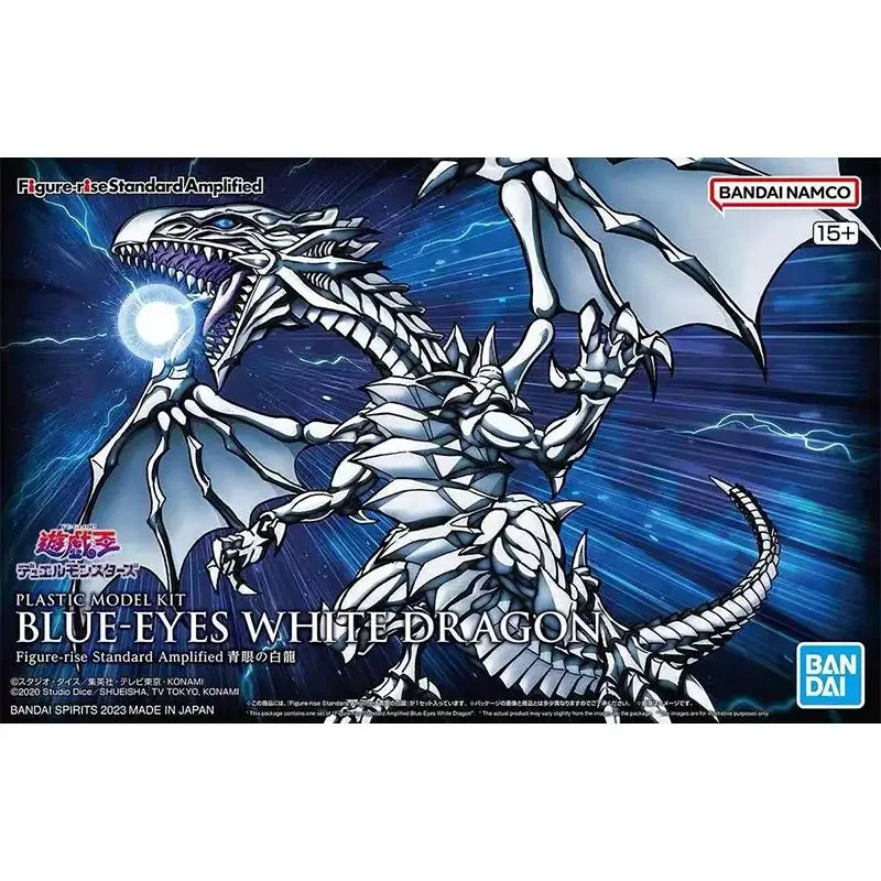 

Original Bandai Figure-Rise Amplified Blue Eyes White Dragon Yu-Gi-Oh Assembled In Stock Anime Collection Figures Model Toys