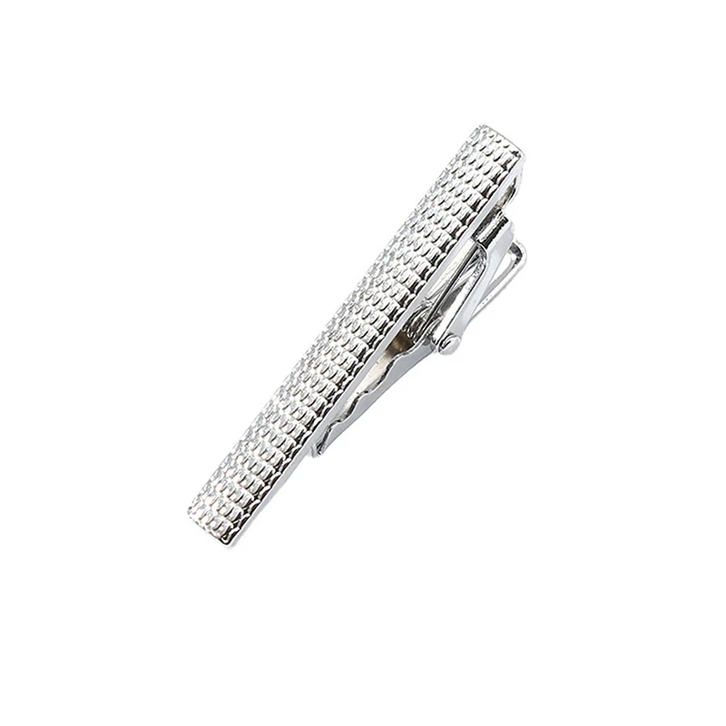 Tie Clip Fashion 1PC 4.5CM Simple Metal Tie Clip for Men Wedding Necktie Tie Clasp Clip Gentleman Bar Pin Men Shirt Jewelry Gift