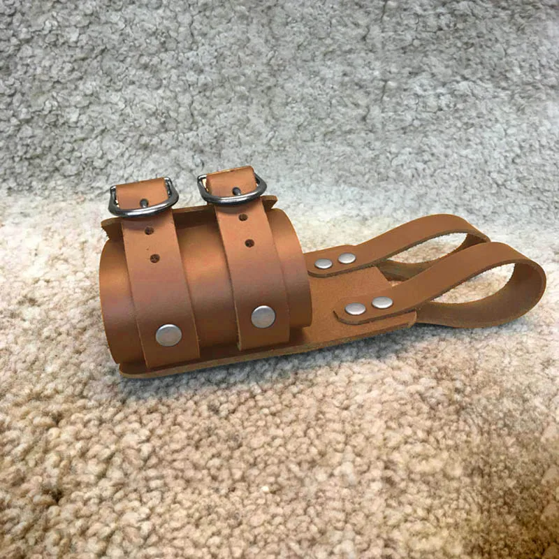 Medieval Pirate Knight PU Leather Sword Axe Holder LARP Hatchet Hammer Belt Frog Viking Warrior Cosplay Costume Accessory Props
