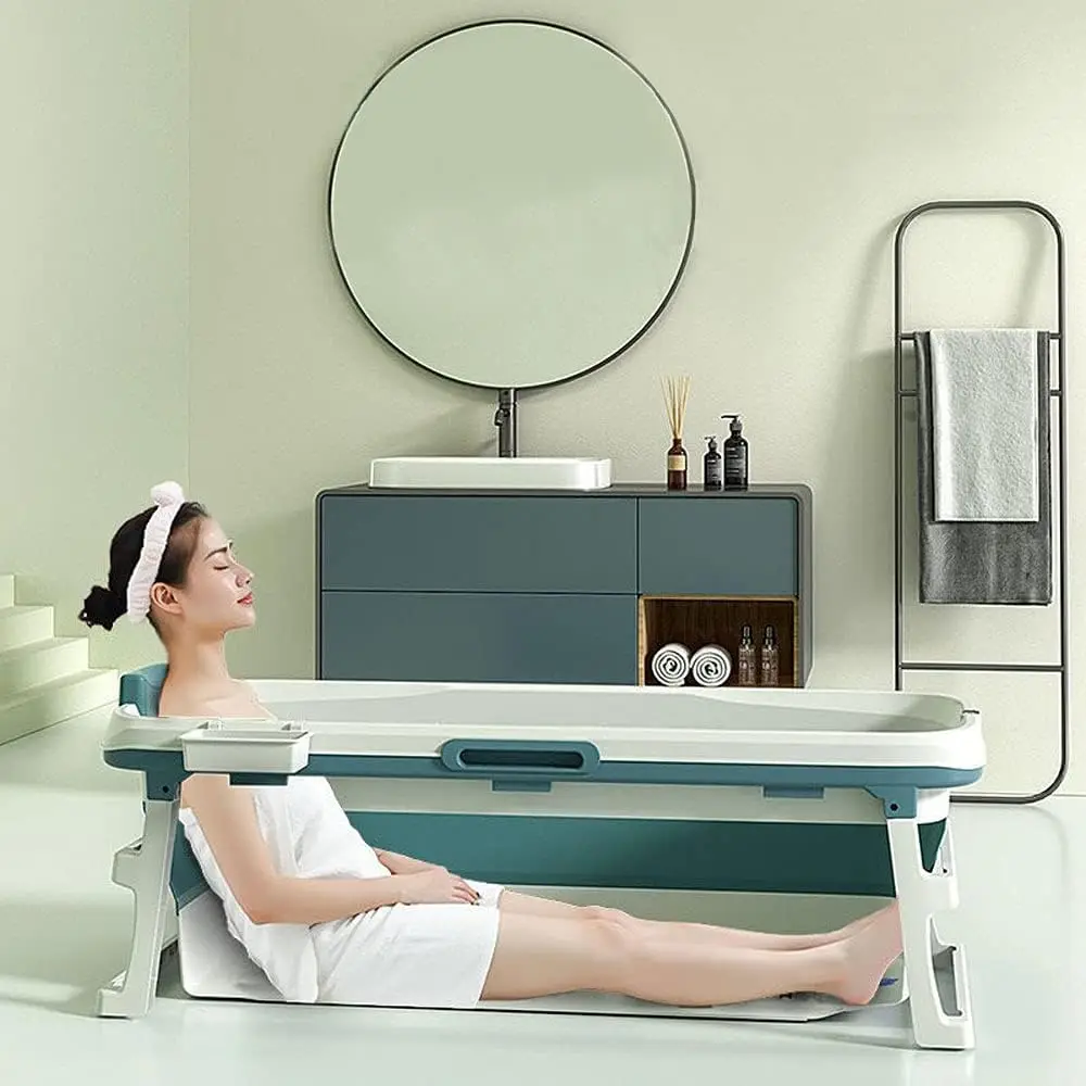 Bath Tub for Adult Portable Ice Tub 52 inch Soaking Bathtub for Adult and Children