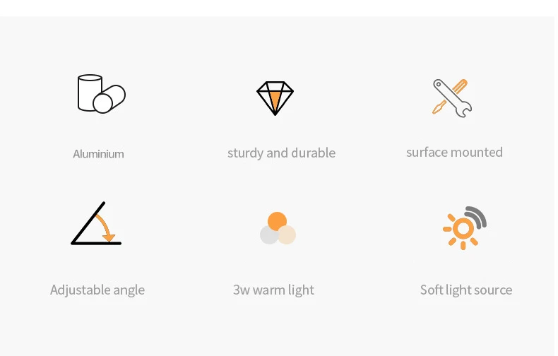 Description Picture 3 of itemClassic 350° Adjustable Angle Led Wall Lamp Bedside Reading Lamp Hotel Bedroom Without Switch Ambiance Rotatable Spotlights