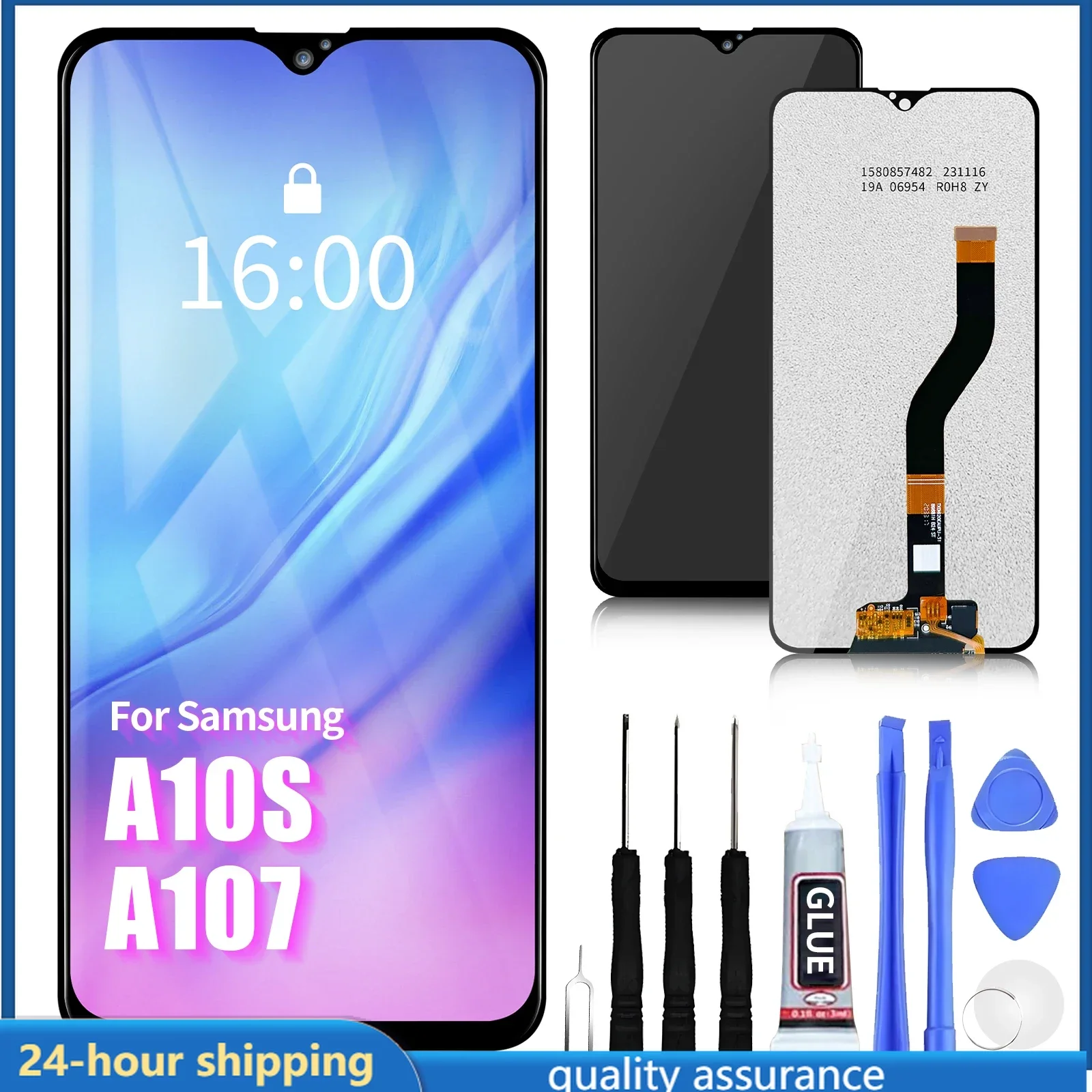

6.2" For Samsung A10S A107 pantalla LCD SM-A107F SM-A107M Display Touch Screen Digitizer Assembly Replacement Part