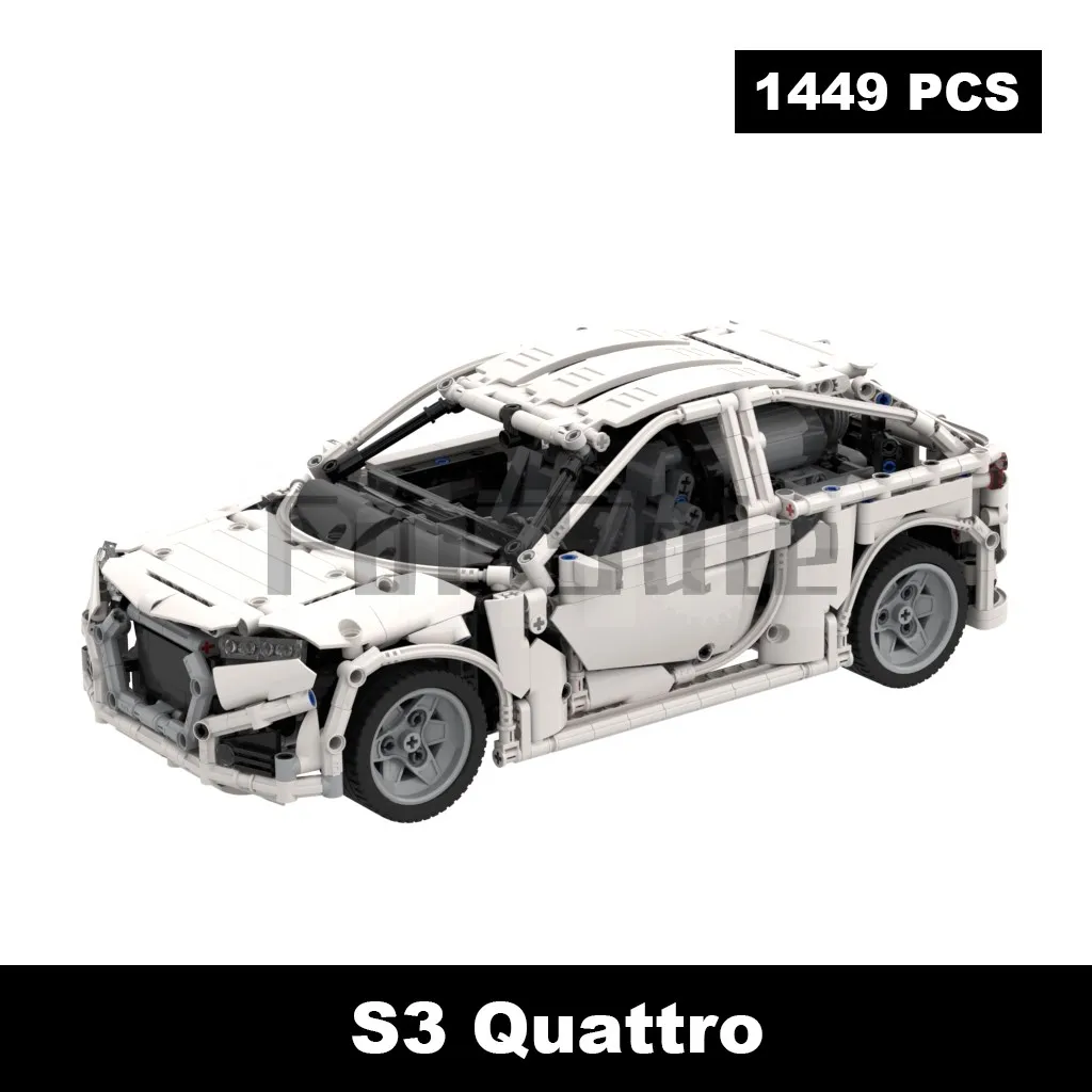 

Moc-27066 S3 All-wheel-drive Compact Mini Sports Car Building Blocks Stitch Toys For Adults Kids Boys Girls Ages 12+