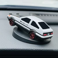 360° Rotating AE86 Car Dashboard Decor Swivel Ornament Mini Alloy Drift Motion Model Center Console Vehicle Interior Accessories 4