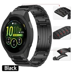 Quick - Release Titanium Strap - Durable Wristband for Smartwatches (22mm/20mm) (Black)