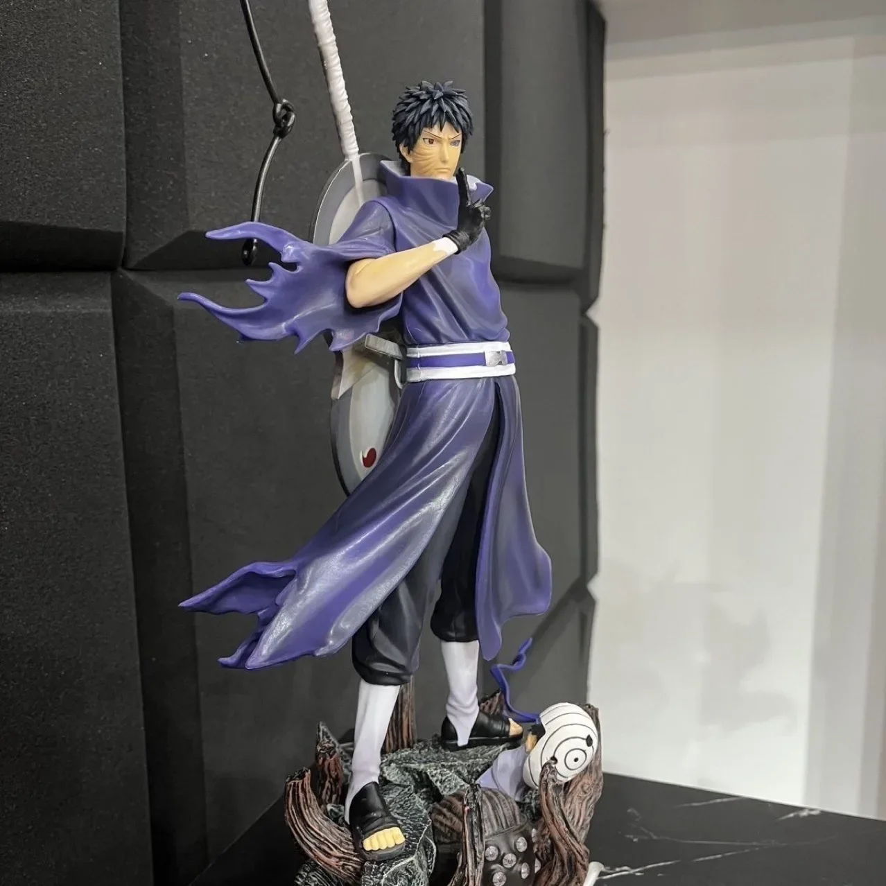 Naruto Figurine: Standing Posture with Giant Wave - Dual Head Anime Desktop Decoration Gift