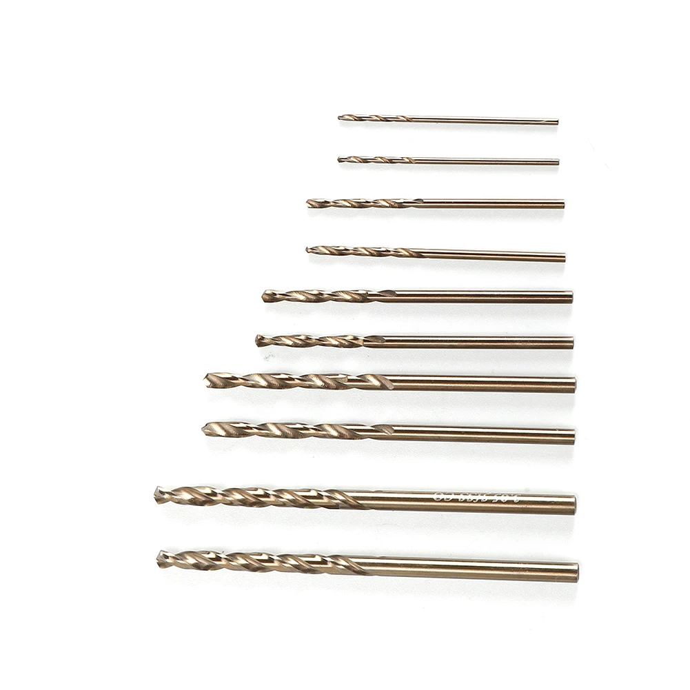

Best Durable High Quality Useful Drill Bit Drilling For Stainless Steel HSS-Co M35 Set 1mm 1.5mm 2mm 2.5mm 3mm