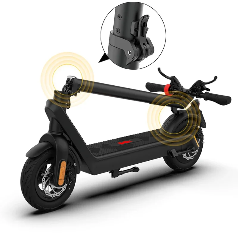 Chinese warehouse 100kilometers long distance 1000W powerful fast electric scooter electric folding x9 mobile kick adult scooter