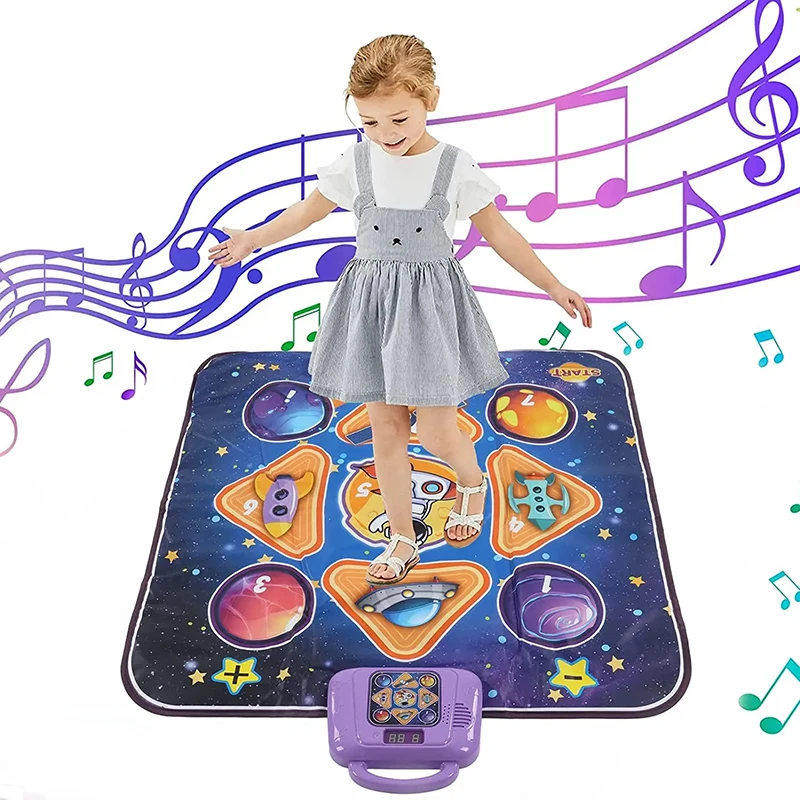 Musice Play Mat Waterproof Dance Challenge Mat Multiple Game Modes with Sound Baby Toy Music Blanket Adjustable Volume Anti Slip 3