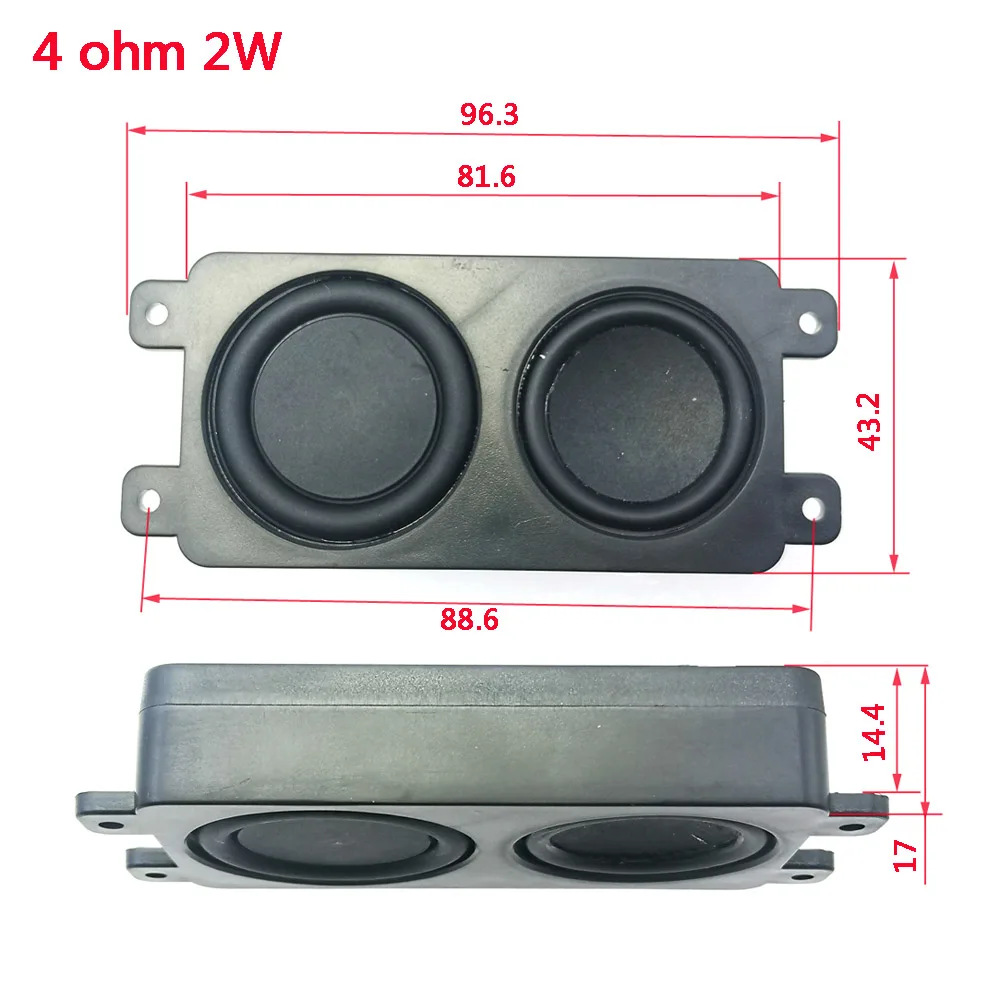 6 Stück tragbare Audio-Lautsprecher, Lautsprechertreiber, 4 Ohm, 6 W, 3 W, 2 W, Werbung, LCD-TV-Lautsprecher, Computer-Heimkino-Lautsprecheranschluss – Detail 14