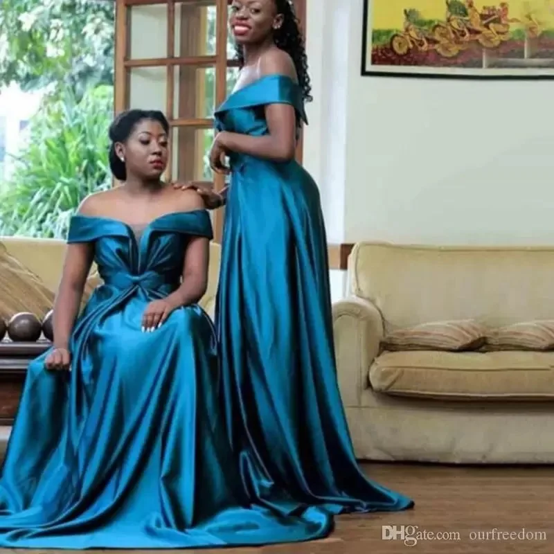 

2023 A Line Off Shoulder Plus Size Bridesmaid Dresses Evening Gowns Women Formal Long Party Dresses Wedding Guest Dress