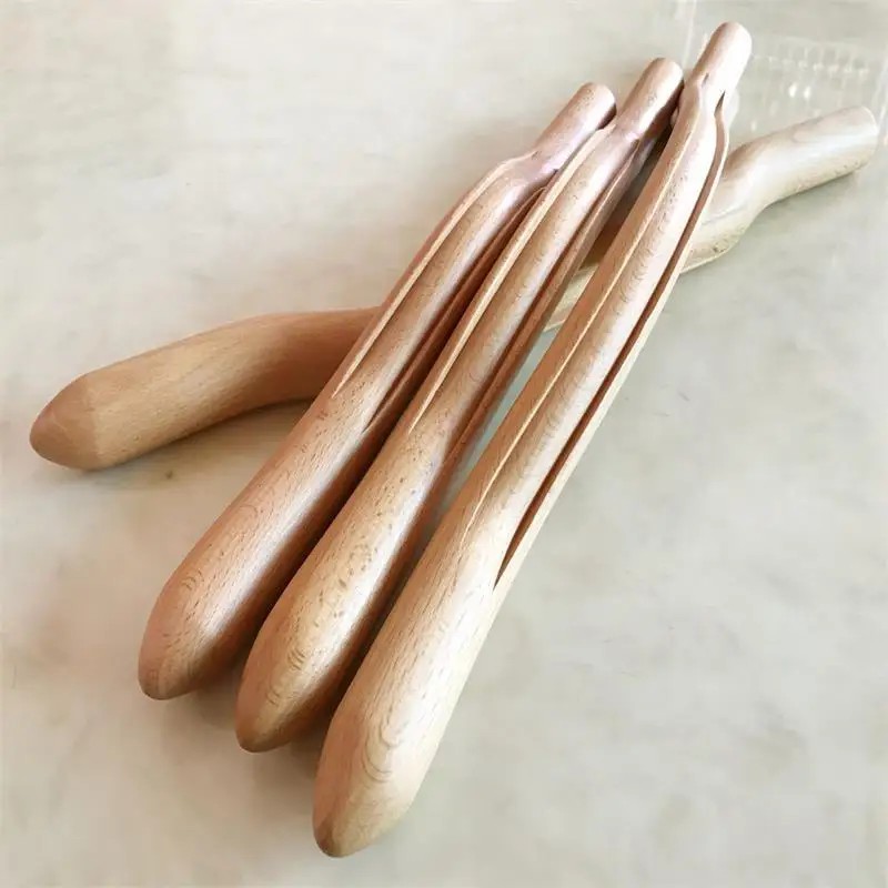 4 Pcs Gouache Scraper Stick For Back Shoulder Neck Waist Leg Scraper For Gouache Massage Made From Natural  Wood  Massage  Tools