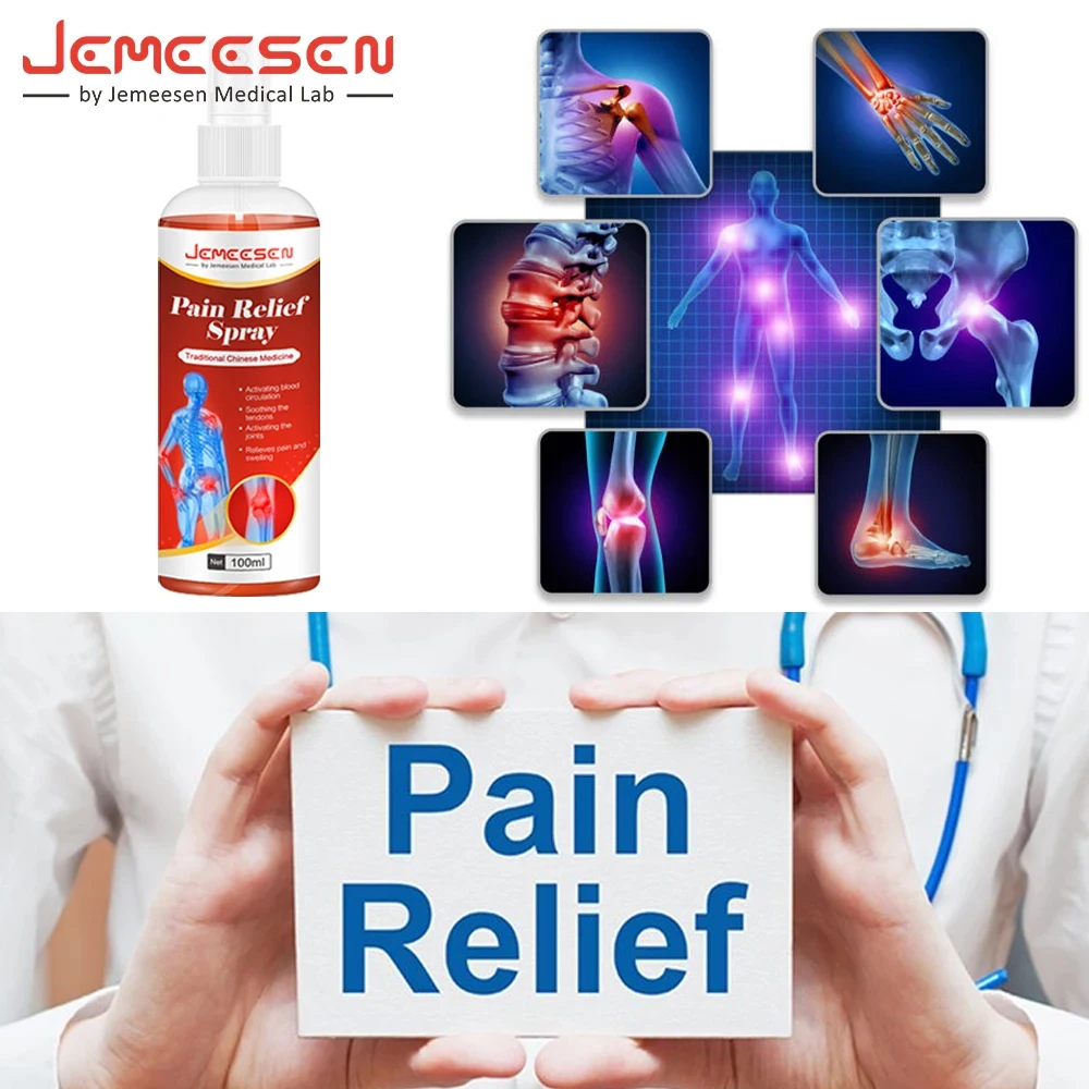 Pain Analgesic Cream Jemeesen Instant Pain Relief Spray Rheumatism Arthritis Knee Pain Relief Muscle Ache Joint Sprain Orthopedic Medical Spray Soot
