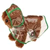 Pet Supplies Dog Raincoat Waterproof New Transparent Plastic Fashion Poncho Personalized Color Edge Costumes for Large Dogs 4