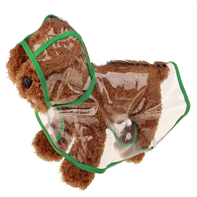 Pet Supplies Dog Raincoat Waterproof New Transparent Plastic Fashion Poncho Personalized Color Edge Costumes for Large Dogs 4