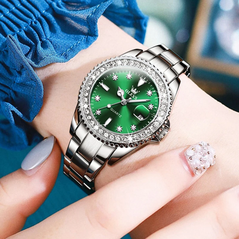 OLEVS Fashion Mens Watches Top Brand Luxury lover Watches Women Casual Steel Couple Sports Watch Relogio Masculino