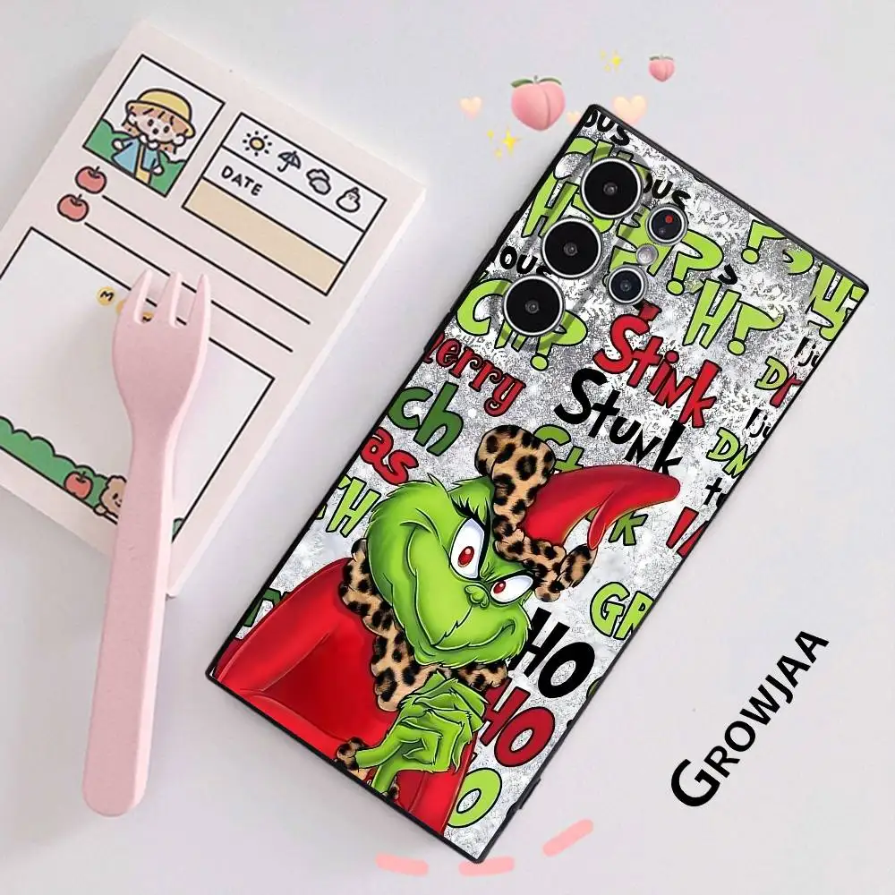 Festive Grinch-Inspired Frosted Soft Phone Case Cover