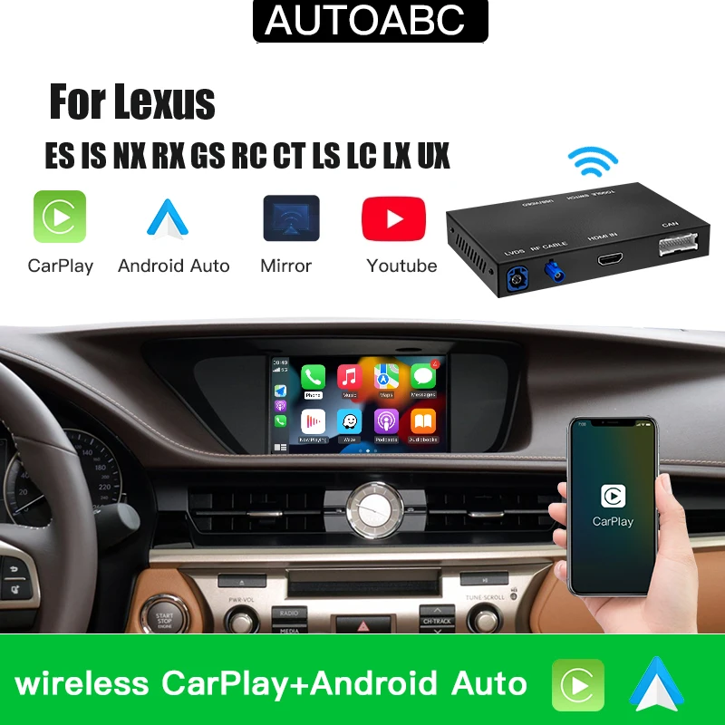 Wireless Carplay Android Auto Module For LEXUS CT ES GS IS LC LS LX NX RC RX UX Wireless Carplay Android Auto Module For LEXUS CT ES GS IS LC LS LX NX RC RX UX